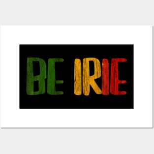 Be Irie, Rasta Colors, Jamica, Rastafarian Posters and Art